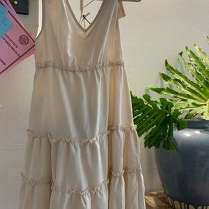 Apricot Sleeveless Dress